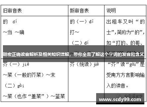 畊宏正确读音解析及相关知识详解，带你全面了解这个字词的发音和含义